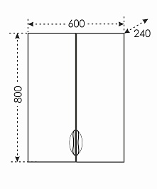 СанТа Шкаф подвесной Родос 60х80 – фотография-4